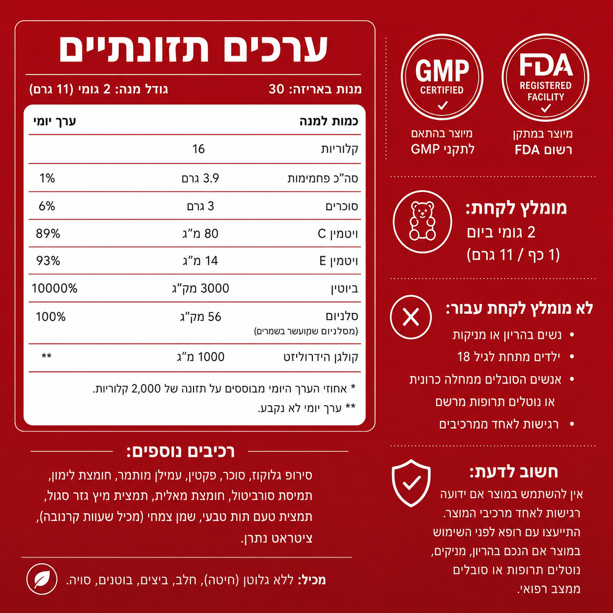 Collagen Glow - תוסף קולגן גומיות